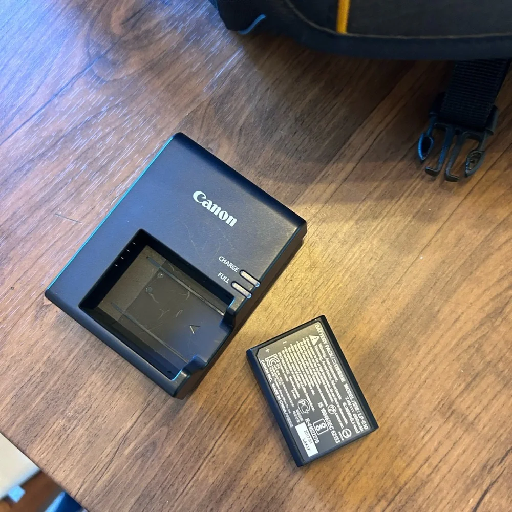 Canon Black Digital Camera with EF-S Zoom Lens